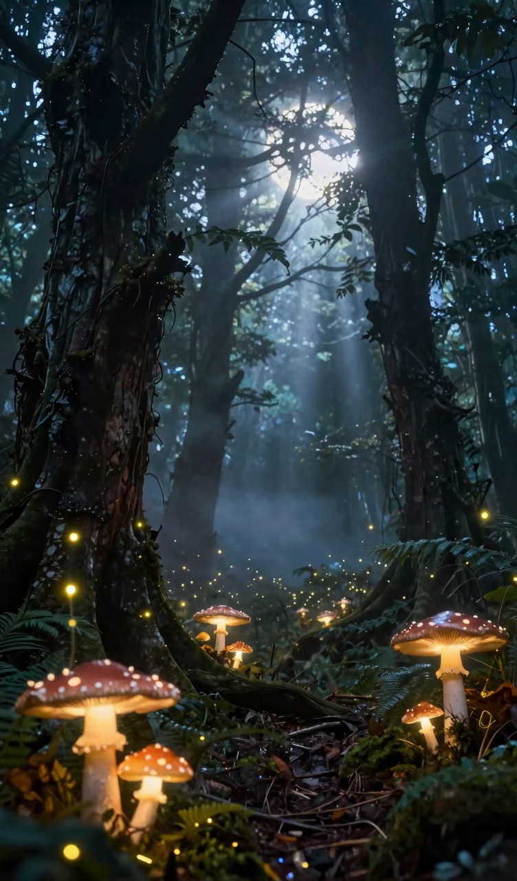 Dense ancient forest...