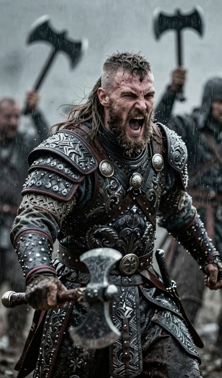 Rugged Viking warrior...